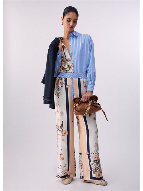 Pantaloni in twill stampato LIU JO | WA6358T2555/P9546